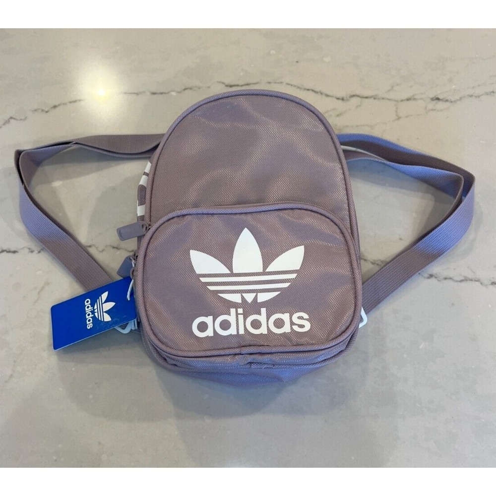 Adidas Women's Originals Santiago Compact Mini Travel Backpack - Purple NWT